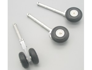 Top-Design CNC Suspension Landing Gear Set With Nose Twin Wheel 160mm - (5.0)